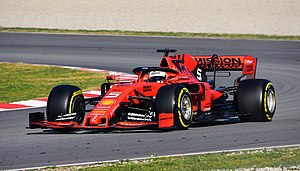 Sebastian Vettel a 2019-es szezon előtti teszten